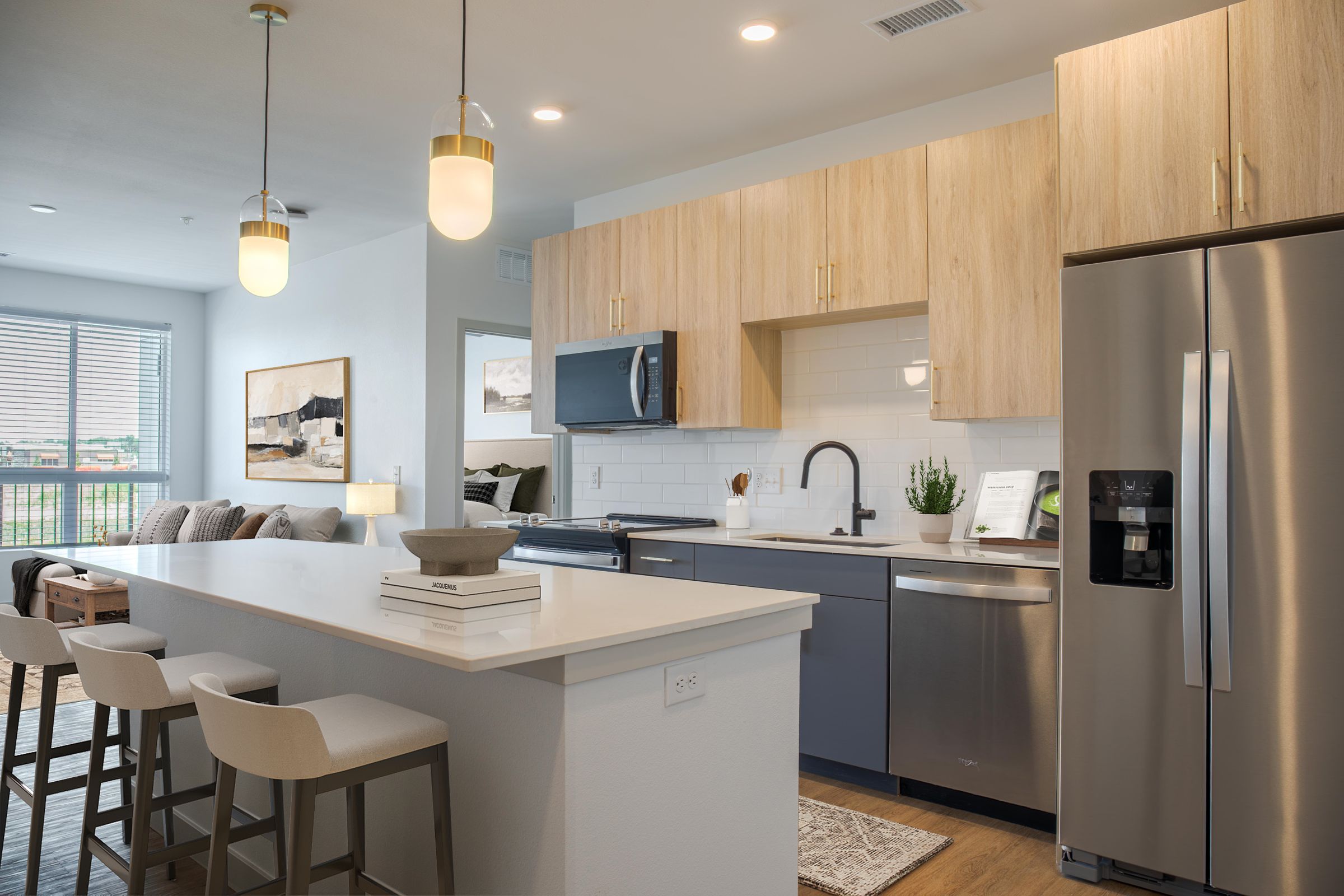 Kitchen and Island